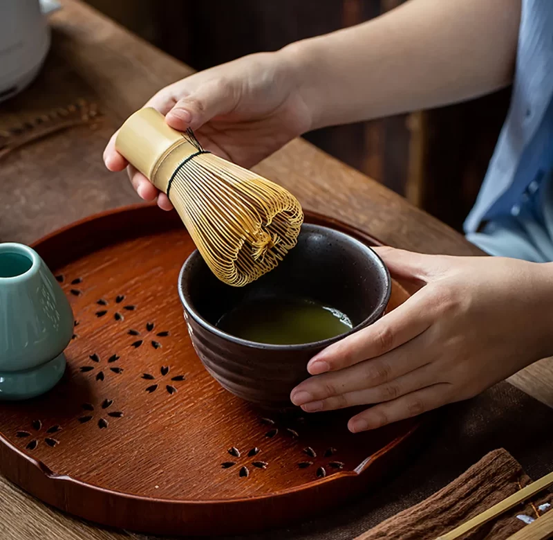 Bambusové náčiní pro přípravu japonských čajů | luxusní ná pro přípravu čaje