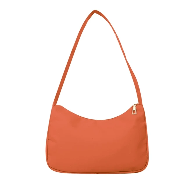 Nylonová dámská kabelka - Oranžová