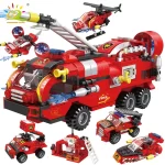 Stavební kostky záchranářská vozidla | 387 dílků | styl lego