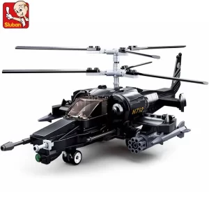 Vojenský vrtulník KA-50 stavebnice pro děti | styl lego 330 dílků