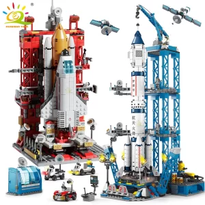 Kosmická stavebnice rakety pro děti s figurkou kosmonauta | styl lego