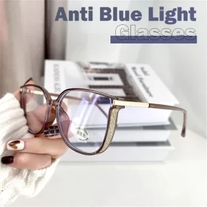 Módní dámské brýle proti modrému světlu TR90