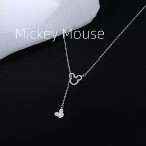 Jednoduchý náhrdelník s Mickey Mouse přívěskem
