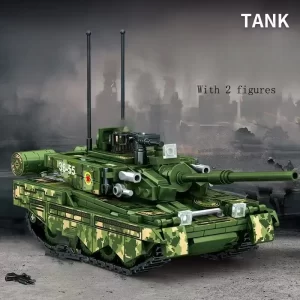Modely vojenské techniky T34 a T38 s pohyblivou strukturou | styl lego