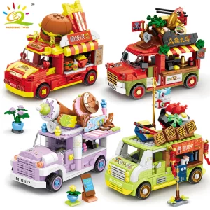Stavebnice autobusu s občerstvením pro děti | styl lego