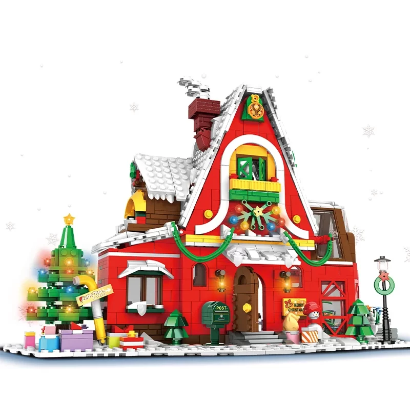 Vánoční domek kreativní stavebnice | lego styl