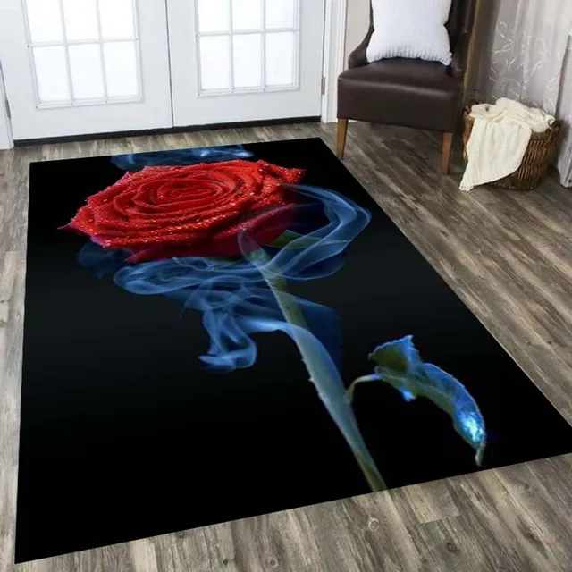 Květinový 3D koberec do obýváku a dětského pokoje | rohož - 20, 40 x 120 cm 16 x 47 palců