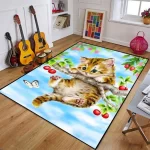 Protiskluzový koberec do dětského pokoje | styl kočka