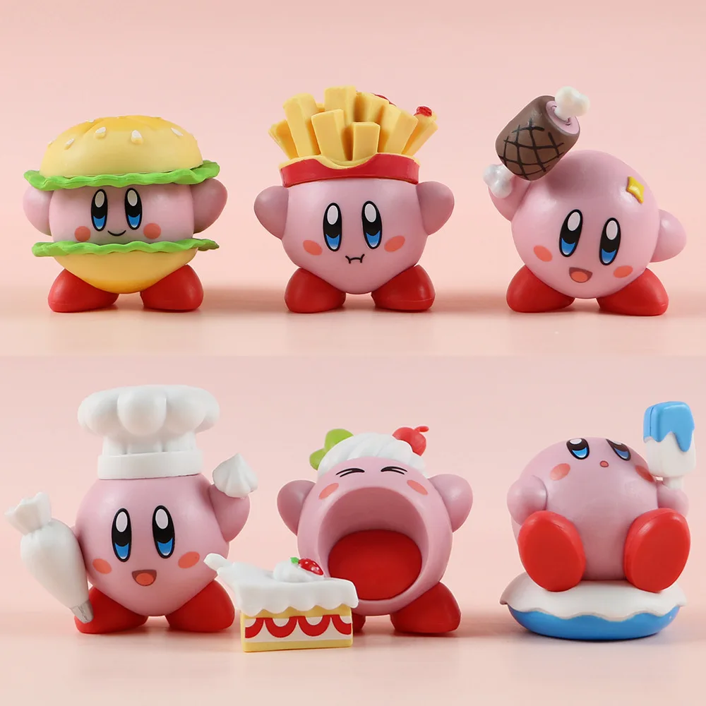 Dekorace na dort Kirby vinylové figurky sada 6ks