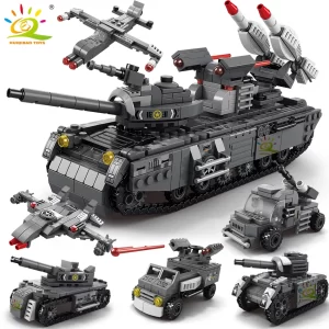 Vojenský tank WW2 pro děti – stavební hračka | 648 dílků | styl lego