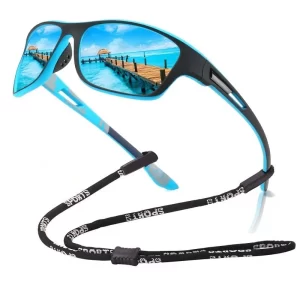 Sportovní polarizační sluneční brýle s řetízkem UV400