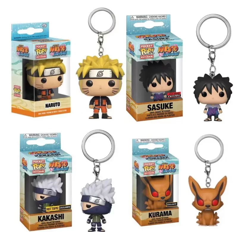 Figurky Naruto – Kakashi, Sasuke a Kurama | klíčenka