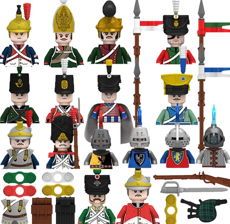 Vojenské stavebnice, hračky pro děti, Napoleonské války | lego komponenty a figurky