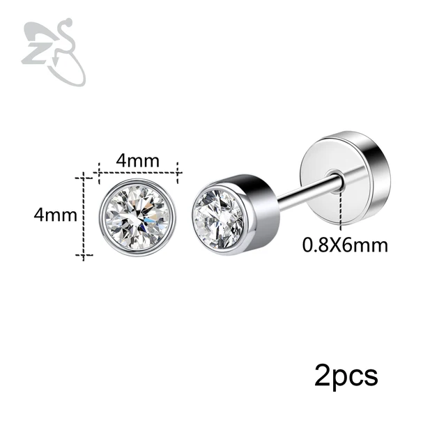 Dětské náušnice z chirurgické oceli - 03S 3MM