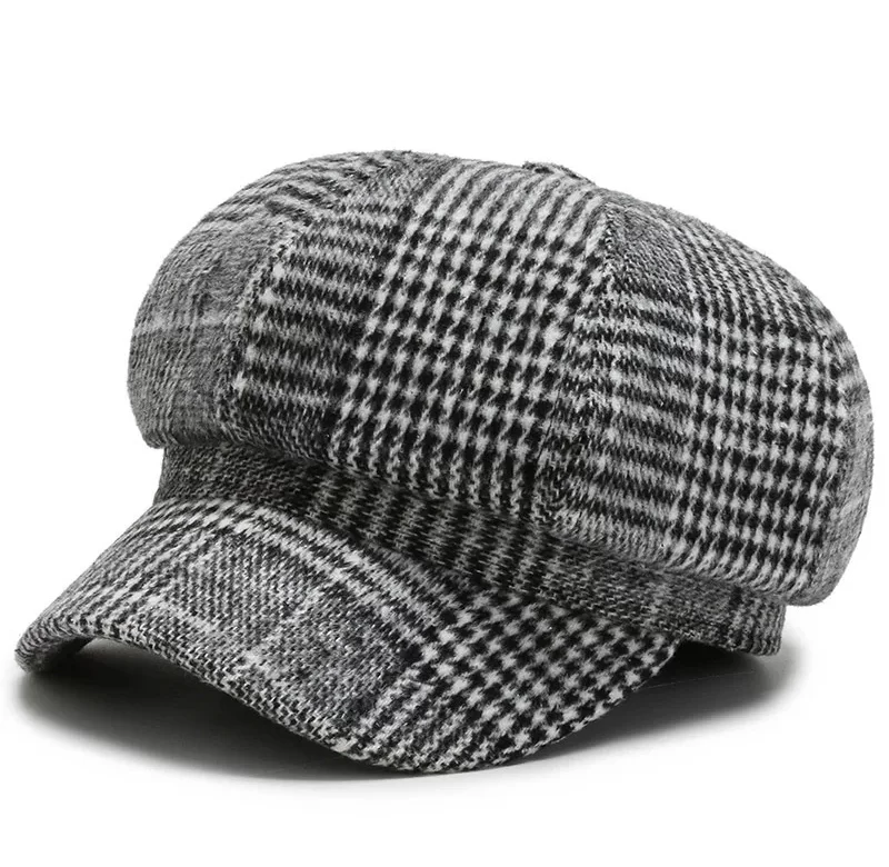 Elegantní dámský retro baret s kšiltem | Čepice pro ženy