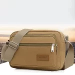 Plátěná cestovní taška přes rameno pro muže | Pánská taška, Crossbody taška