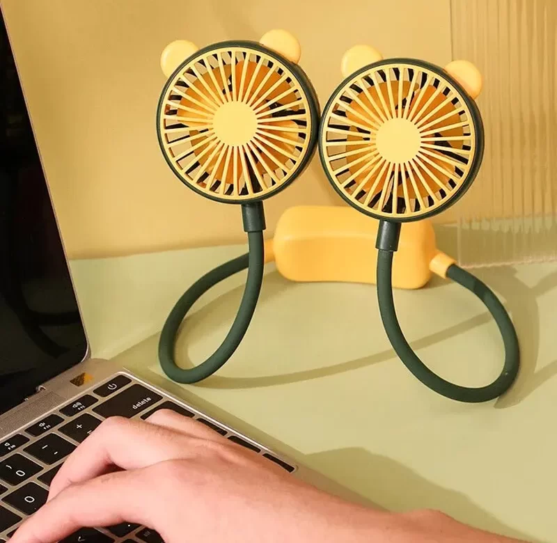 mini přenosný ventilátor na krk | mini větrák, usb větrák